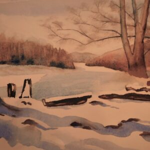 Donau Klosterneuburg 46 x 32cm