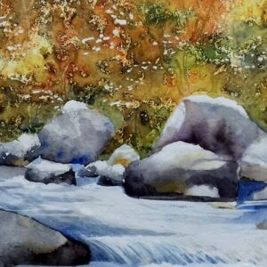Herbst am Bach 46 x 32cm