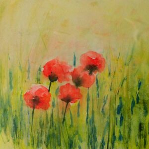 Mohn-im-Weizenfeld 46x32 cm