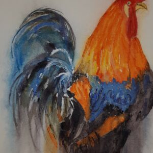 Stolzer Hahn 46 x 32cm